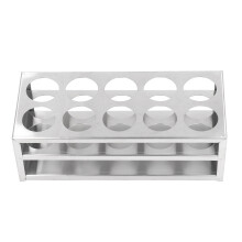 Edelstahl-Testglasrack mit 10 Löchern für Labor und Studio, 40 mm Größe