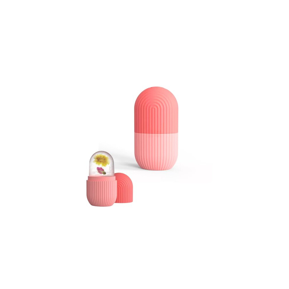 Ice Roller for Face Silicone Facial Ice Mold Reduce Puffy Eyes Cool Skin Care Tool Pink