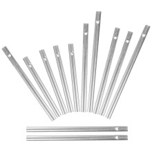 12 Stück DIY-Windspiele, DIY-Windspielröhren, Windglockenrohre, Metall-Windspielröhren für DIY-Kinder