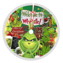 De Grin-Ch kerstboomrok van 91 cm (36 inch), een kerstboommat voor de winter, een kerstboomrok voor rustieke kerstversieringen.