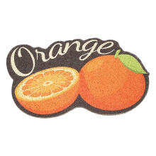 OYIGU PVC Fruit Shape, Non-slip, Flexible Pet Food, Heavy Duty Placemat, Decorative, for Bathroom Bedroom Floor