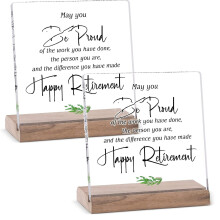 Decorazione da scrivania ispiratrice Xubond "It's A Good Day" - Targa con supporto in legno - Decorazione per la casa