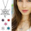 Jacenvly Κοσμήματα Organizer Clearance Κολιέ μενταγιόν Snowflake Clavicle Chain Light Πολυτελή 1