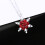 Jacenvly Κοσμήματα Organizer Clearance Κολιέ μενταγιόν Snowflake Clavicle Chain Light Πολυτελή 6
