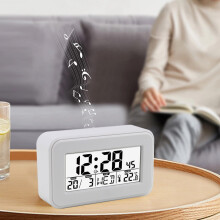 Jacenvly Home LCD digital vekkerklokke, lysende for barn, studenter og eldre, automatisk vekking for tunge sovende