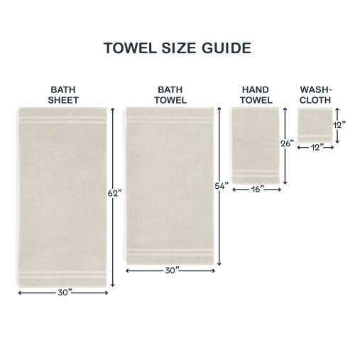 Set de 2 prosoape de baie Mainstays Performance Solid, bej 2
