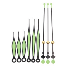 Ease10Pack pimeässä hohtavat kellon viisarit - 5,31" DIY-seinäkellon osoittimet ja mekanismi