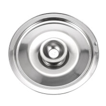 14 cm großer Topfdeckel aus Edelstahl, passend für Pfannen, Bratpfannen, große Schüsseln und Herdplatten.