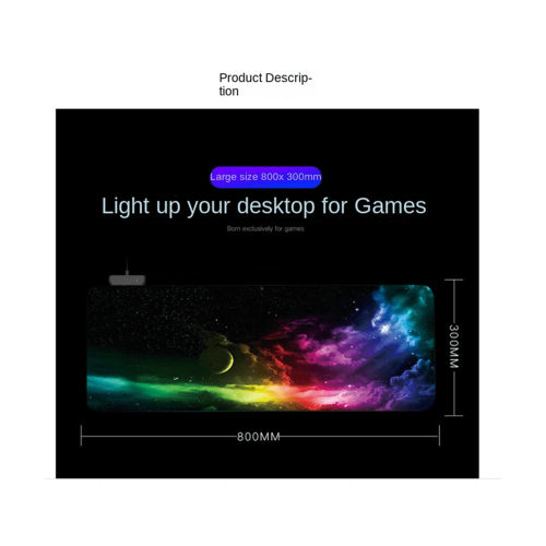 Gamingmusematte for datamaskin, anime, kontor, myk gaming-laptop, musematte, svart-grå 2