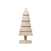 Ranliy Tischdekoration in Form eines hölzernen Weihnachtsbaums, Vintage-Mini-Weihnachtsbaums, Tischdekoration für Zuhause oder Büro,