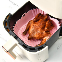 Vierkante siliconen bakplaat voor de airfryer, vierkante siliconen bakvormen in meerdere kleuren, duurzame bakvormensets voor de airfryer