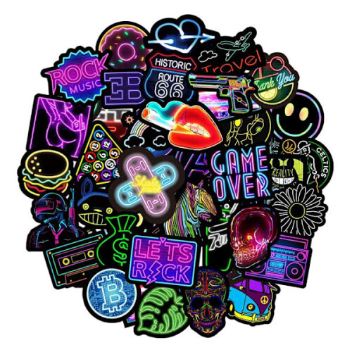 Stickerpakket - Neon3multicolor