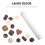 100 τεμάχια Lollipop Sticks Cake Pops Εργαλεία για Γαμήλια Μπισκότα Σοκολάτας και Γλυκά 5