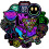 Stickerpakket - Neon3multicolor 2