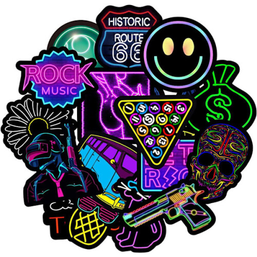 Stickerpakket - Neon3multicolor 1