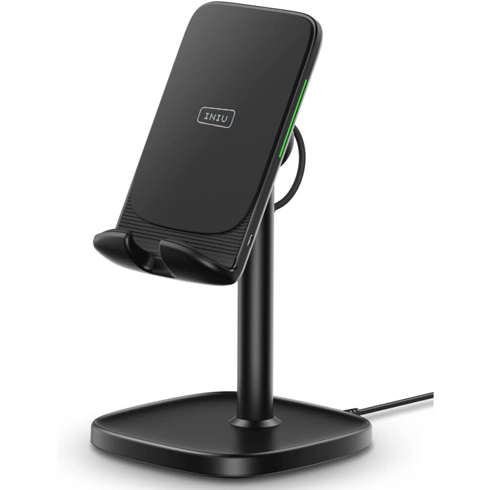 Wireless Charging Station, 15W Fast Charger Station, Adjustable Angle Charger Dock Phone Holder, Qi-Certified 9004841987514
