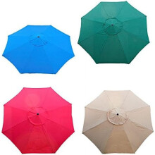 New Market Umbrella Replacement Canopy Canvas Cover 9' ft (Tan, 9ft)