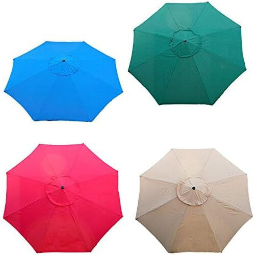 New Market Umbrella Replacement Canopy Canvas Cover 9' ft (Tan, 9ft)