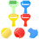 Eease Foam Rollers 4Pcs Paint Sponge Brush Tools for Kids DIY Painting Learning 4