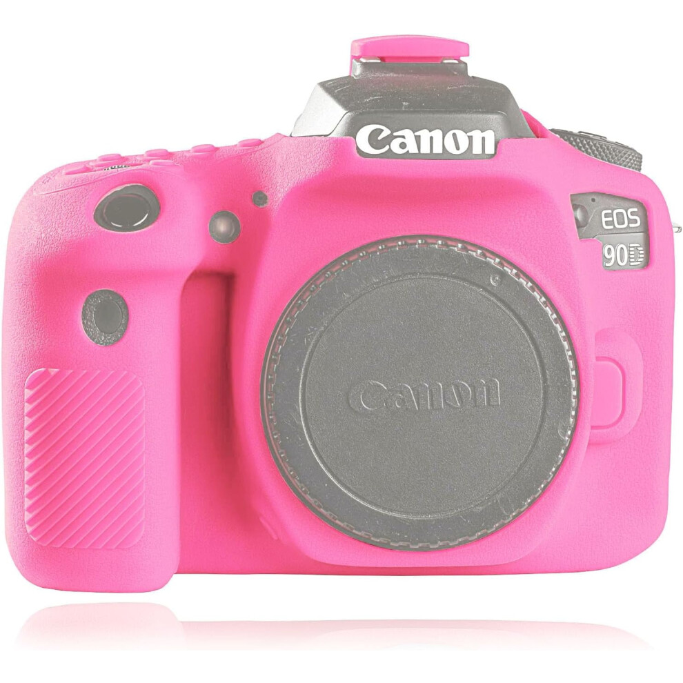 Case For Canon 90D Camera, Texture Surface, Anti-Scratch Slim Fit Soft Silicone Rubber Protective Cover Protector Skin 9004841989907