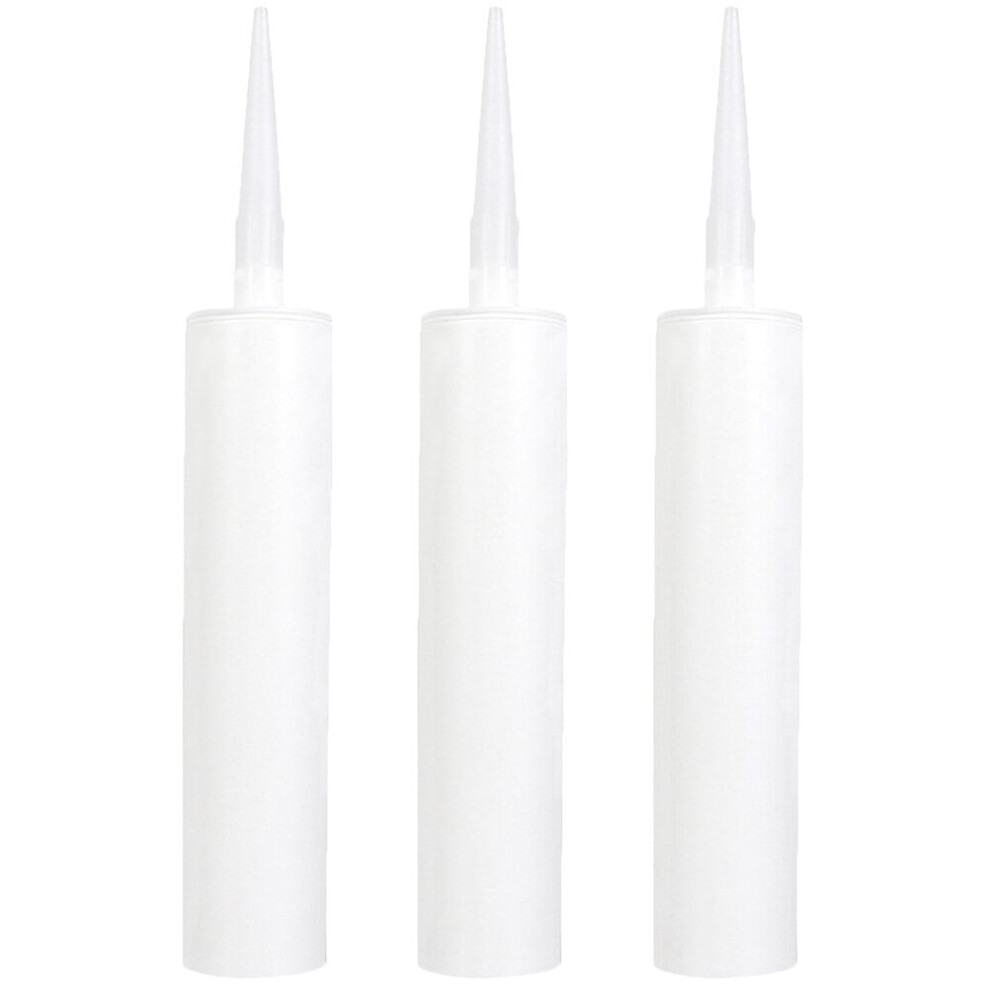 3Pcs Empty Caulking Sealant Tubes Reusable Empty Caulk Tube For Cracks Tiles And Repairs 9340258904684