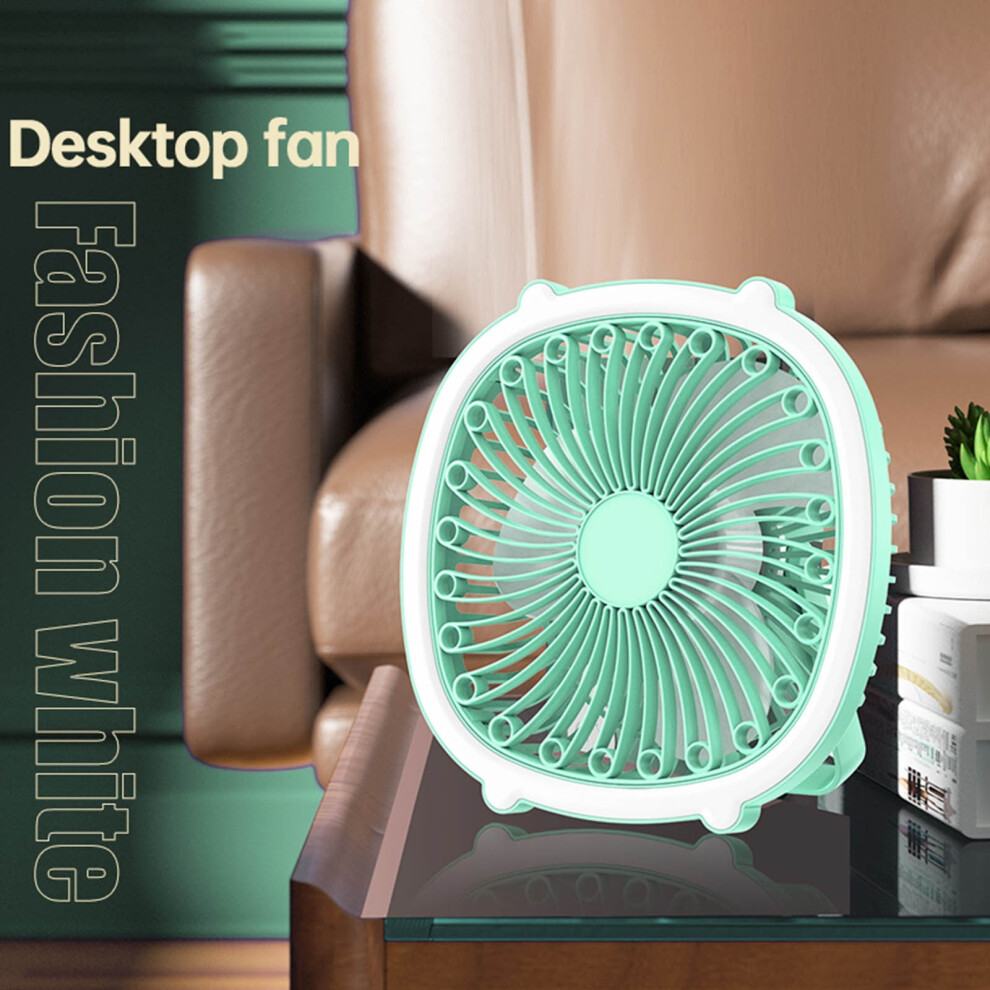 Ozmmyan Charging Desktop Small Fan Dormitory Fan Wall-Mounted Mini Small Ceiling Fan Electric Fan Lights Great Deals On Personal Fan 9340258902802