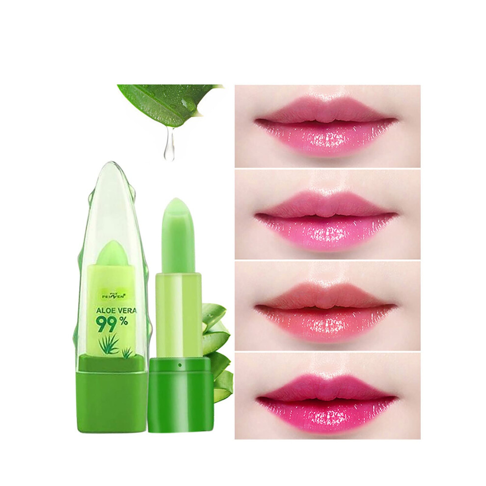 Aloe Vera Lipstick with Temperature Activated Color, Long Lasting Moisturizing Natural Lip Tint