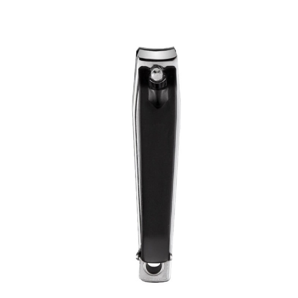 Stainless Steel Nail Clipper with Precise Cutting Edge, Black Finish for Fingernails and Toenails