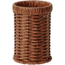 Porte-couverts en rotin synthétique tressé à la main, panier à couverts tressé, organisateur d'ustensiles de cuisine