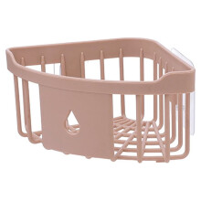 Étagère de douche d'angle à ventouses Windfall, panier de rangement mural pour shampoing et après-shampoing, étagère de douche en plastique.