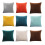 Capas de almofada decorativas quadradas de veludo super macias Cterwk para sofá, quarto e carro, 45x45 cm (18x18 polegadas). 5
