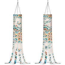 Cavilhas de vento boho com borboletas e libélulas para decoração externa, ideal para pendurar em casa, no jardim ou em festas.