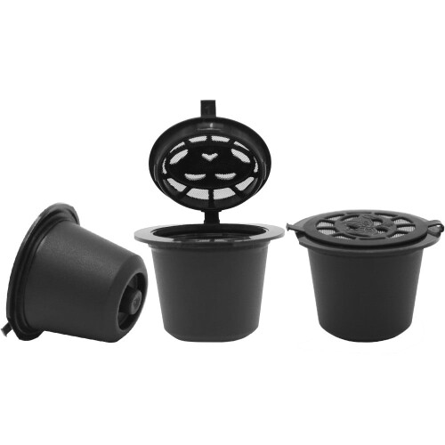 PKJHGA Kitchen Essentials Gjenfyllbare Kaffekapsler Poder for Nespresso-maskiner Filter