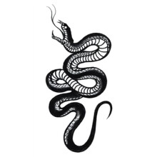 7 Sheets Realistic Waterproof Temporary Tattoos, Snake Fox Flower Full Sleeve Arm Neck 6x10.5cm Tattoo Stickers for Adults and Kids