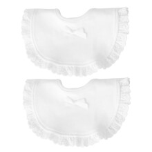 Guangmc2pcs Spädbarnsdregghaklappar Bomullsbitar Bandanahaklappar för matning avvänjning