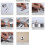 Large silver wall clock 31.5 cm without numbers DIY frameless clock movement with long hands 4