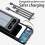 Ηλιακός φορτιστής Jacenvly 20000mAh με φακό USB/LED, φορητή εξωτερική μπαταρία για εξωτερική 3
