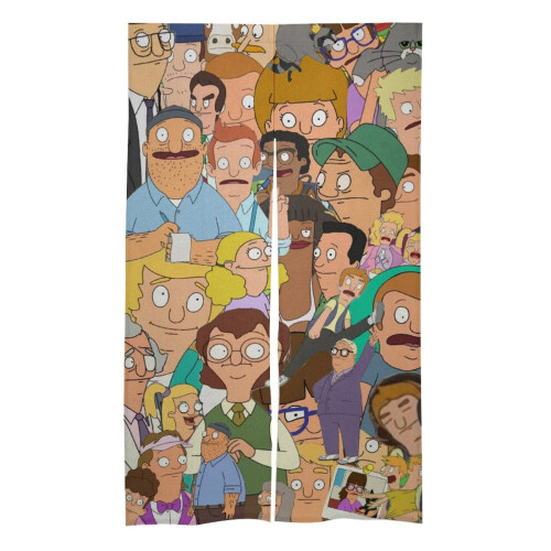 Κουρτίνα πόρτας Bob's Burgers, ταπετσαρία κουρτίνας πόρτας συσκότισης 34x57 ιντσών,
