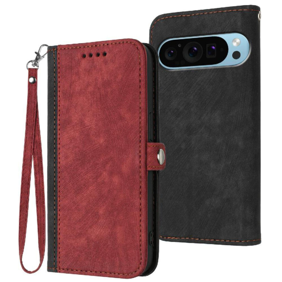 Case For Google Pixel 9 Flip Folio Book Pu Leather Magnetic Closure Kickstand Protective Wallet With Card Slot Stand 9423501354297