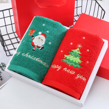 Gants de toilette en coton de Noël - Serviettes douces et absorbantes pour les mains, la cuisine, le visage et la vaisselle, cadeau idéal pour les