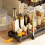 Txmfgh Kitchen Pull Out Under Sink Shelf Multi-Layer Storage Rack Multi-Functional Bathroom Layered Spice Storage 5