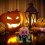 Στολίδι επιφάνειας εργασίας Halloween Hot3D τυπωμένος κολοκύθα άνθρωπος φωτεινό 5