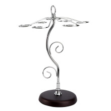 Wine Glass Rack Under Cabinet Hanging Stemware Holder SpaceSaving Goblet Organizer for Kitchen
