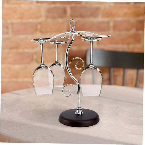 Wine Glass Rack Under Cabinet Hanging Stemware Holder SpaceSaving Goblet Organizer for Kitchen 2