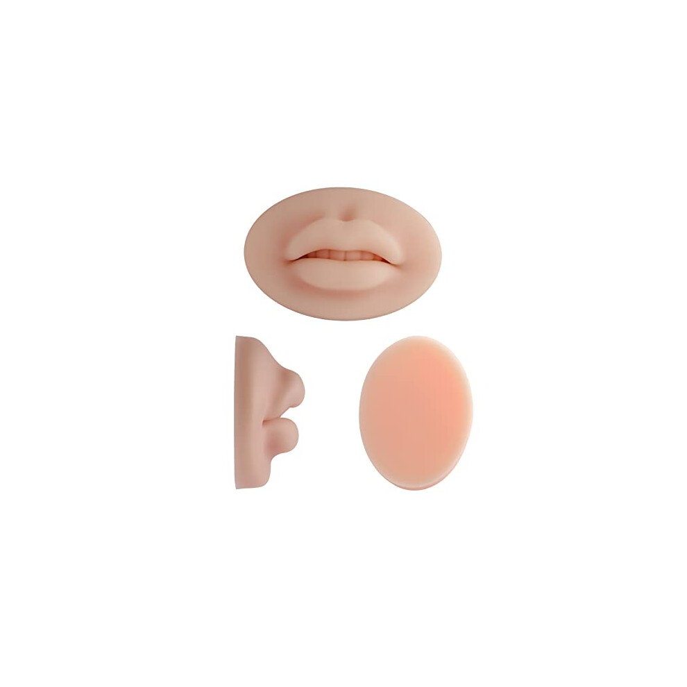 Lip Tattoo Practice Skin with Realistic 3D Silicone Lips for Permanent Makeup Training TA5362