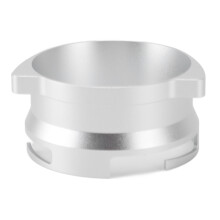 Aluminiumlegierungs-Design Pumpspritzschutz 6,2 cm Kaffee-Dosier-Ring Silber
