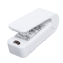 Mini sigillante per sacchetti bianco - 2 batterie AA - 3,3 x 9 x 3,5 cm