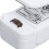 Mini scelle-sac ABS blanc 3,3x9x3,5 cm 50,00 g 2xAA 7