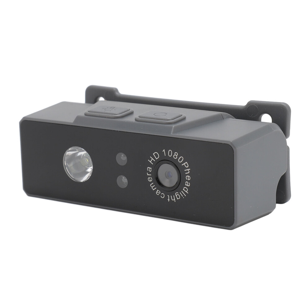 Led Headlamp Camera 2.0Mp 1080P Video Cam With Gesture Sensor Gray 8481381189508