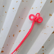 10PCS Chinese Knot Tassel Pendants for DIY Crafts, Curtain Tiebacks, Home Decor, Clothing  Fluorescence Pink
